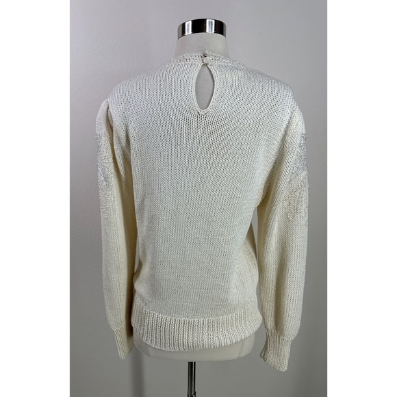 Joann Bryant Beaded Embroidered Butterfly Sweater - Picture 2 of 12